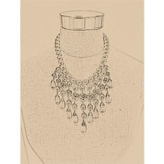 Artigiana Fiorentina Bigiotteria - Collana ottone dorato