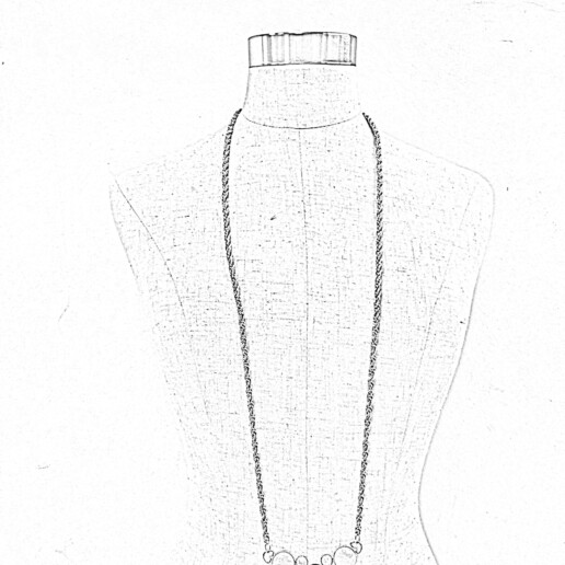 Artigiana Fiorentina Bigiotteria - Collana ottone dorato