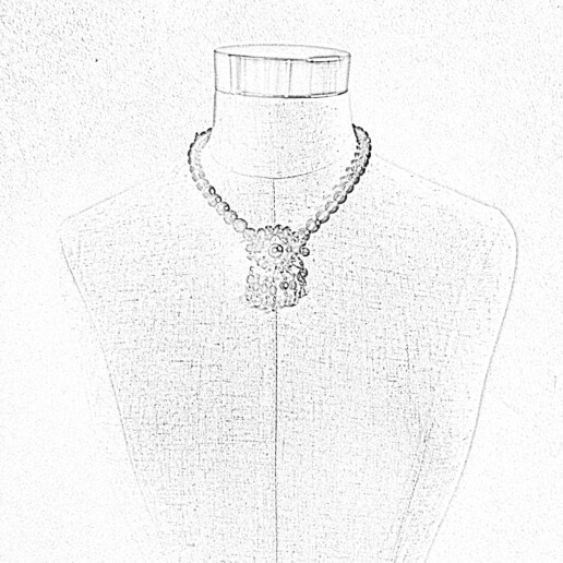 Artigiana Fiorentina Bigiotteria - Collana mezzi cristalli