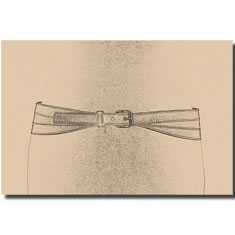 CINTURA CORSETTO IN PELLE