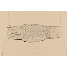 CINTURA IN PELLE CON FIBBIA FASCIATA IN PELLE