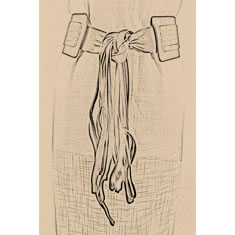 CINTURA CORSETTO IN CAMOSCIO CON CHIUSURA A FIOCCO