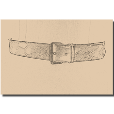 CINTURA IN PELLE STAMPATA