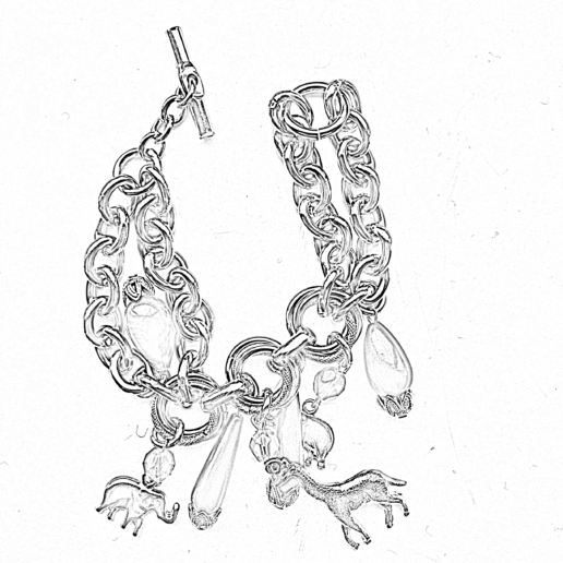 Artigiana Fiorentina Bigiotteria - Bracciale ottone stampato