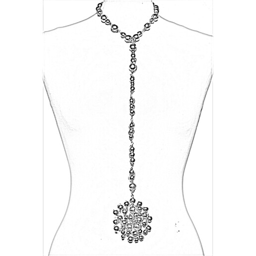Artigiana Fiorentina Bigiotteria- Collana ottone nichelato
