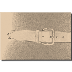 CINTURA IN PELLE BORCHIATA