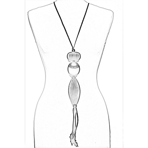 Artigiana Fiorentina Bigiotteria-collana ottone brunito e verniciato