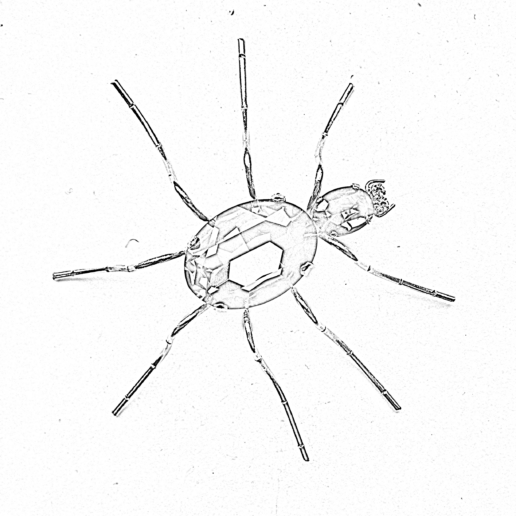Artigiana Fiorentina Bigiotteria- Spilla cristalli