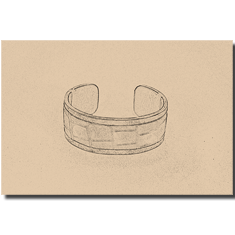 BRACCIALE BORCHIATO IN PELLE E RAME