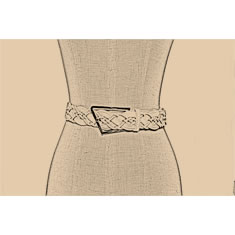 CINTURA INTRECCIATA IN PELLE