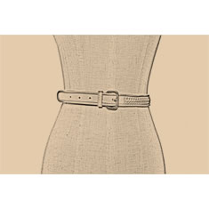 CINTURA IN PELLE INTRECCIATA