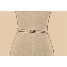 CINTURA CORSETTO STRETTO IN PELLE