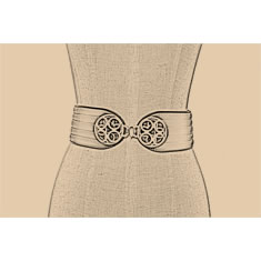 CINTURA CORSETTO IN PELLE