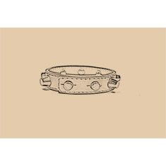 BRACCIALE IN PELLE BORCHIATA