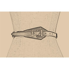 CINTURA IN PELLE CON ATTACCHI METALLIC