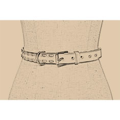 CINTURA IN PELLE INTRECCIATA