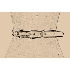CINTURA INTRECCIATA IN PELLE