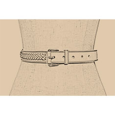 CINTURA INTRECCIATA IN PELLE