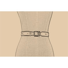 CINTURA CORSETTO IN PELLE