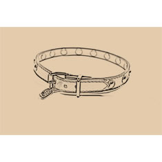 BRACCIALE IN PELLE BORCHIATA