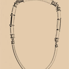 COLLANA TUBOLARE IN PELLE