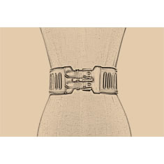 CINTURA CORSETTO IN PELLE