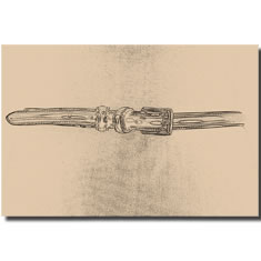 CINTURA BOMBATA IN PELLE LUCIDA