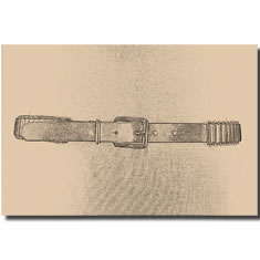 CINTURA INTRECCIATA IN PELLE E TUBI METALLICI