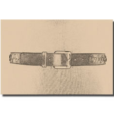 CINTURA IN PELLE CON INTRECCI IN PELLE