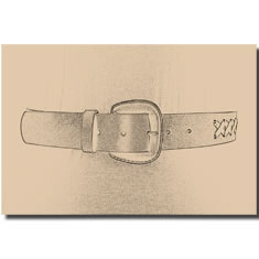 CINTURA IN PELLE CON INTRECCI IN PELLE