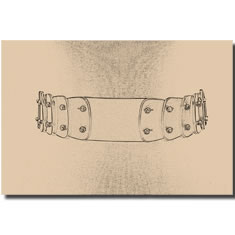 CINTURA IN PELLE CON APPEZZATURE IN PELLE