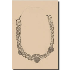 COLLANA IN PELLE INTRECCIATA