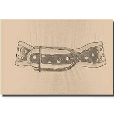 CINTURA CORSETTO IN TESSUTO CON CORNICE IN PELLE