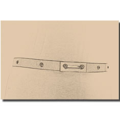 CINTURA IN PELLE BORCHIATA